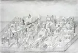 Paul Noble, Nobsend, 1997-98, graphite on paper