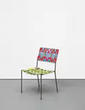 Franz West, Onkel Stuhl (Uncle Chair), 2007, woven synthetic textile over steel tubular frame