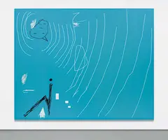Jeff Elrod, Big Blue, 2001, acrylic on canvas