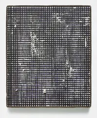 Michiel Ceulers, 1 2 3 4 5 6 7 8 9 10 Wie niet weg is, is gezien, 2013, oil on canvas, in artist's card frame