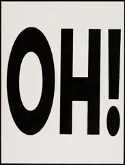 Dan Colen, OH!, 2011, enamel on canvas