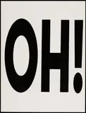 Dan Colen, OH!, 2011, enamel on canvas