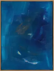 Dan Rees, Artex Painting, 2012, oil on canvas, in artist's frame