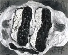 Friedens-Siemens XVII by André Butzer, 2007, oil on canvas, sold Dec 2015