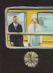 Paulina Olowska, Going to Mijazaki, 2000, acrylic on canvas