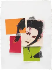 Isabelle Adjani by Andy Warhol, 1986, silkscreen, graphite and collage on paper, offered Dec 2015