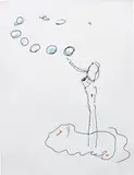 Mike Kelley, Primordial Catholic, 1997, coloured pencil and ink on paper