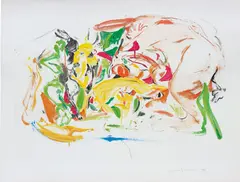Untitled by Cecily Brown, 1999, monotype, offered Dec 2015