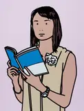 Hijiri with book by Julian Opie, 2005, silkscreen on painted wooden board, sold Dec 2015