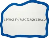 Michelangelo Pistoletto, Frattali (blue), 1999/2000, acrylic on shaped mirror