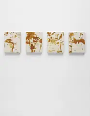 Untitled by Erik Lindman, 2012, adhesive, paper, synthetic polymer emulsion on wood panel, offered Dec 2015
