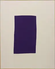 Untitled by Ethan Cook, 2013, hand woven cotton canvas, in artist's frame, sold Dec 2015