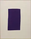 Ethan Cook, Untitled, 2013, hand woven cotton canvas, in artist's frame