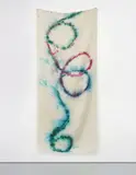 Sam Falls, Untitled (Hose Dye, 17), 2012, dye on hessian