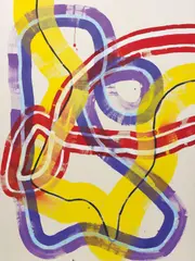 Marta Marce, Homanage, 2002, acrylic on canvas