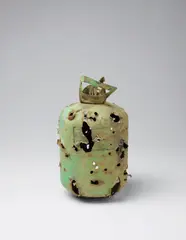 Untitled (Scrapmetal 4310) by Lucien Smith, 2013, propane canister, sold Dec 2015