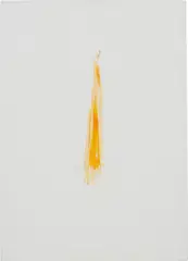 Latifa Echakhch, Gaya IV, 2004, synthetic food dye, saliva on canvas