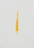 Latifa Echakhch, Gaya IV, 2004, synthetic food dye, saliva on canvas