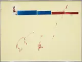 Sterling Ruby, Transcompositional/The Steps, 2012, nail polish and collage on Plexiglas