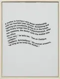 Richard Prince, Oedipus Schmoedipus, 1994, screenprint on a t-shirt, stretched onto canvas with stretcher