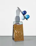 Gary Webb, Sandwich Board, 2009, lacquer, aluminium, glass