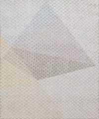 Mark Barrow, NNX, 2010, acrylic on hand-loomed linen