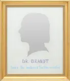 Carter Kustera, Dr. Brandt, n.d., mixed media on mirror, in artist's frame