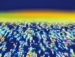 Jeremy Blake, Chemical Sundown, 2001, DVD-digital animation, sound, 12 minute loop