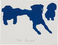 Carter Kustera, The Boys, 2011, gouache on paper