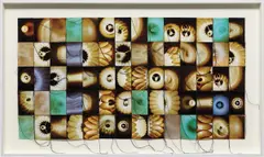 Hunter Reynolds, Untitled, 1997, photographs and thread