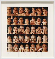 Hunter Reynolds, Untitled, 1997, photographs and thread