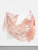 Karla Black, Pleaser, 2009, cellophane, paint, sellotape, thread
