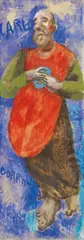 Sandro Chia, San Carlo Borromeo, 1995, oil on paper laid on linen