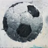 Marcus Harvey, Football, 2006, oil on canvas