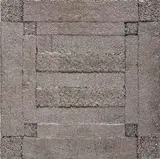 Ry Rocklen, Plated Living Arrangement, 2010, carpet, panel, nickel plating