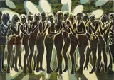 Tim Stoner, Entourage, 2006-7, oil on linen