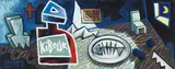 Speedy Graphito, Kibour, 1986, acrylic on canvas