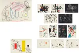 Joan Miró, Barcelona Miró 1972-73, 1973, Crayon drawing and twelve etchings with aquatint and carborundum in colours, on Guarro paper with Sala Gaspar watermark, the full sheets,