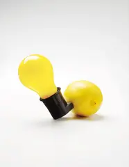 Capri-Batterie by Joseph Beuys, 1985, Multiple comprising light bulb (Mazda) with manufacturer's inkstamp, plug socket, and exchangeable lemon,, sold Jan 2015