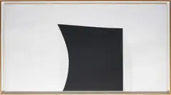 Alberto Burri, Grande Bianco e Nero, 1981, Etching and embossing with screenprint, on Fabriano paper, the full sheet,