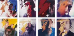 Eight Self-Portraits by Richard Hamilton, 1994, The complete set of eight thermal dye-sublimation prints in colours, on Kodak Electronic Imaging paper, with full margin, sold Jan 2015