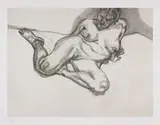 Girl Sitting by Lucian Freud, 1987, Etching, on Somerset Satin White paper, with full margins,, sold Jan 2015
