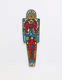 Keith Haring, Totem, 1988, Carved plywood painted with enamel in colours,