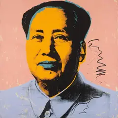 Mao by Andy Warhol, 1972, Screenprint in colours, on Beckett High White paper, the full sheet,, sold Jan 2015