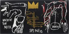 Jean-Michel Basquiat, Back of the Neck, 1983, Screenprint in colours with hand-colouring, on Stonehenge heavyweight paper, the full sheet,