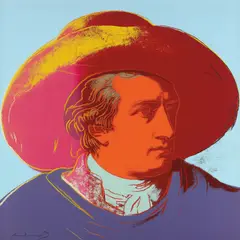 Andy Warhol, Goethe, 1982, Farbserigrafie auf Lenox-Museumskarton