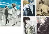 Elizabeth Peyton, Jackie and John; Prince Harry and Prince William; John; Kiss (Tony); and Prince William, 2000, The complete set of five lithographs in colours, on wove paper, the full sheets,