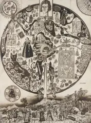 Map of Nowhere by Grayson Perry, 2008, Etching, on Velin Arches paper, with full margins,, sold Jan 2015