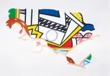 Tom Wesselmann, Monica Nude with Lichtenstein, 2002, Screenprint in colours, on Museum Board, with full margins,