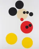 Mickey by Damien Hirst, 2014, Screenprint in colours with glaze, on wove paper, with full margins,, sold Jan 2015